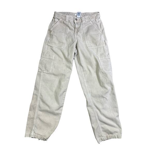 Women's Beige High Waisted Cargo Pants Size 1 Garage - Picture 1 of 11